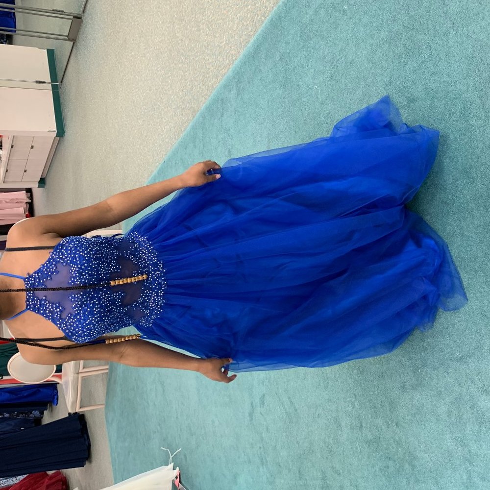 royal blue prom dress - Picture 1 of 4